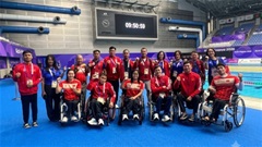 Trưởng đoàn Nguyễn Trọng Hổ động viên VĐV Việt Nam trước thềm Asian Para Games 5